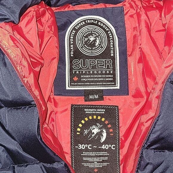 Super Triple Goose Warmth Jacket size Men's M - Picture 3 of 8